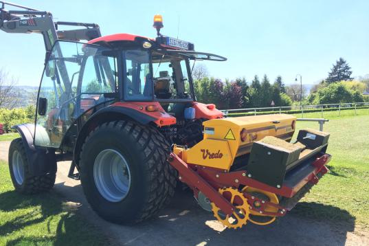 Nachsaat mit Vredo Supercompakt 3,5mm - Schlitzsaatmaschine